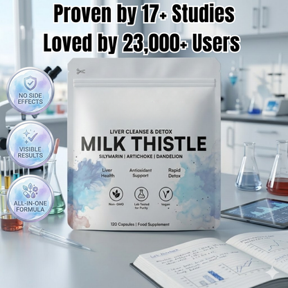 Liver Cleanse & Antioxidant Support with Milk Thistle, Artichoke & Dandelion
