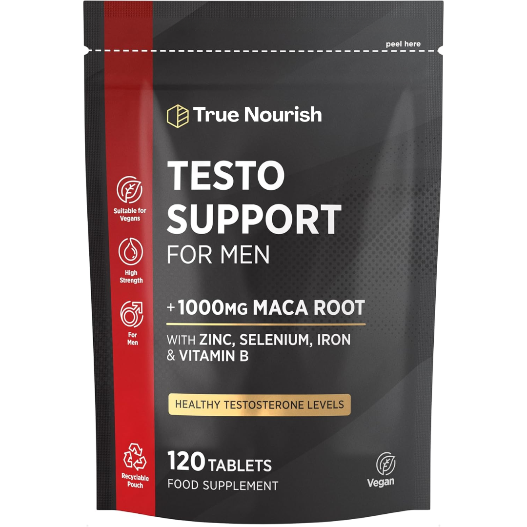 Testosterone Supplement for Men - Maca Root, Zinc, Selenium, Iron & B Vitamins