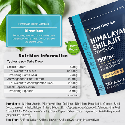 True Nourish™ Ultra Pure Shilajit with Ashwagandha & Black Pepper