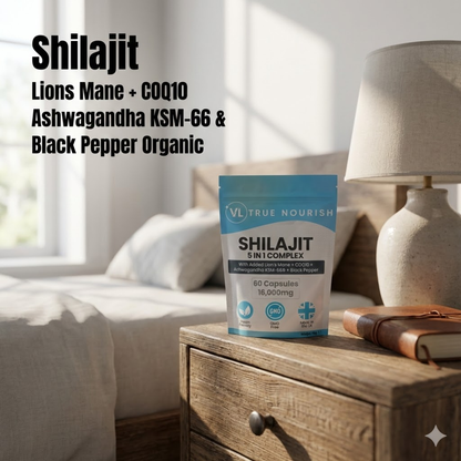 True Nourish™ Ultra Pure Shilajit with Lion’s Mane, CoQ10, Ashwagandha & Organic Black Pepper