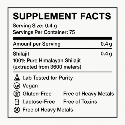 100% Pure Himalayan Shilajit