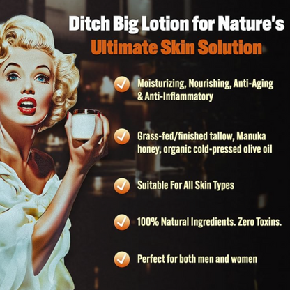 True Nourish's™ Purest Beef Tallow and Manuka Honey Balm