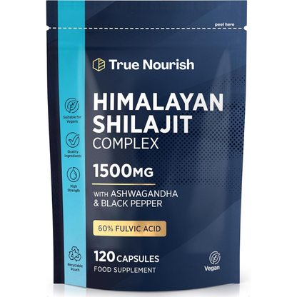 True Nourish™ Ultra Pure Shilajit with Ashwagandha & Black Pepper