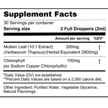 Organic Mullein Extract with Chlorophyll