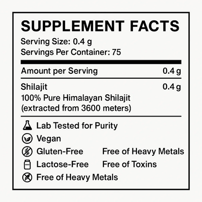 100% Pure Himalayan Shilajit